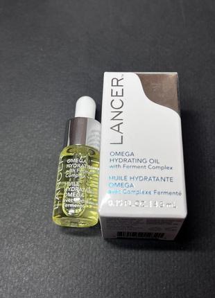 Антивозрастное увлажняющее масло с ферментами для лица lancer omega hydration oil...