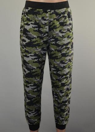 Wonder nation тёплые камуфляжные флисовые штаны, для дома, сна (14-15 лет)