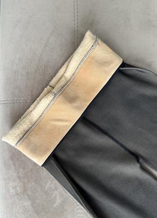 Колготки теплі на хутрі з імітацією голих ніжок