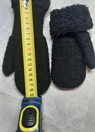 Варежки махровые теплые