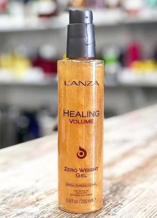 Несмываемый гель для объема со сетлоотражающими частицами loanza healing volume zero weight gel