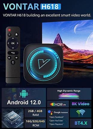 Тв бокс, Vontar r3 4/32 ddr android 13.0