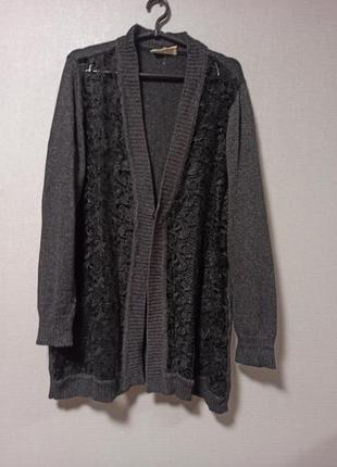 Великий розмір, кардиган з мереживом ulla popken