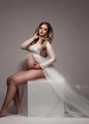 Плаття для вагітних прозоре для фотосессії magelite2 фото