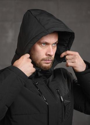 Теплая мужская куртка stone island6 фото
