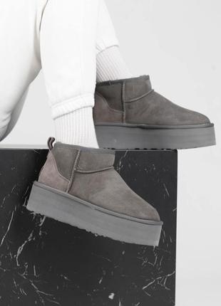 Ugg ultra mini platform grey 2