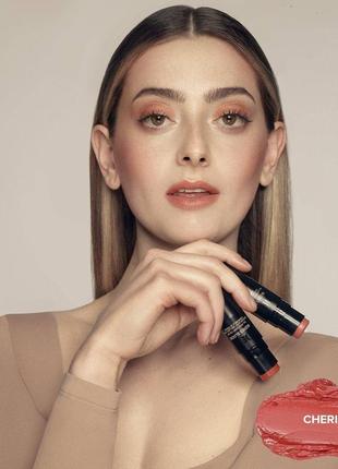 Мультистик nudestix nudies matte cherie 1,8г румяна, помада, тени