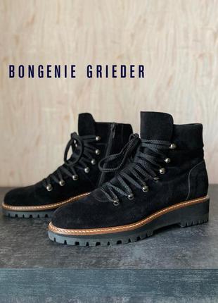 Замшевые ботинки ботинки сапоги кожа замша bongenie grider