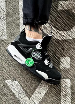 Мужские кроссовки nike air jordan 4 retro "white tunder"