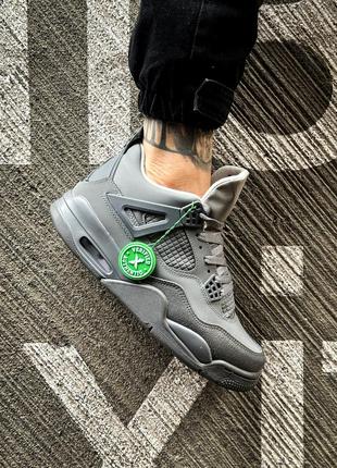 Чоловічі кросівки nike air jordan 4 retro se wet "cement"