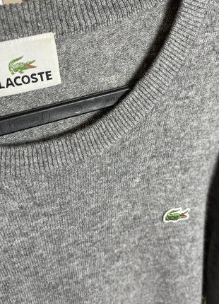 Шерстяной свитер кофта lacoste р.m2 фото