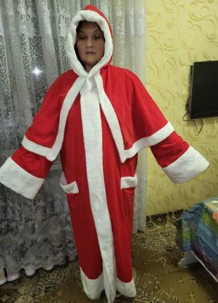 Новогодняя накидка санта клаус