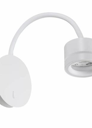 Бра настінне змійка з вимикачем під лампу gx53 wl5558 білий