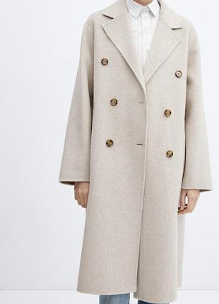 Пальто шерстяне mango оригінал