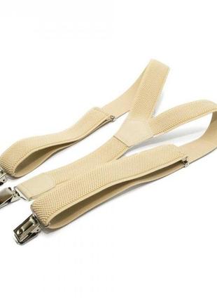 Подростковые подтяжки gofin suspenders 80х3 см бежевый cl0084781