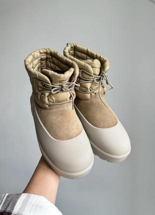 Жіночі уггі ugg classic mini lace-up beige