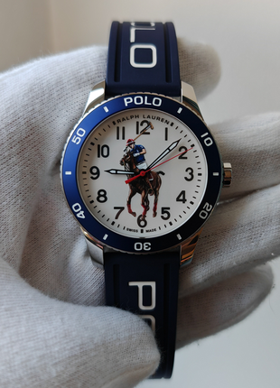 Чоловічий годинник ralph lauren polo 472853461001 automatic 42.5 mm swiss made blue  стан новий  мех