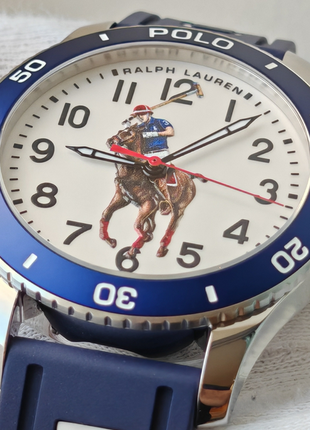 Мужские часы ralph lauren polo 472853461001 automatic 42.5 mm swiss made blue состояние новый мех10 фото