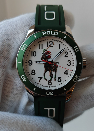 Чоловічий годинник ralph lauren polo 472853461002 automatic 42.5 mm swiss made green