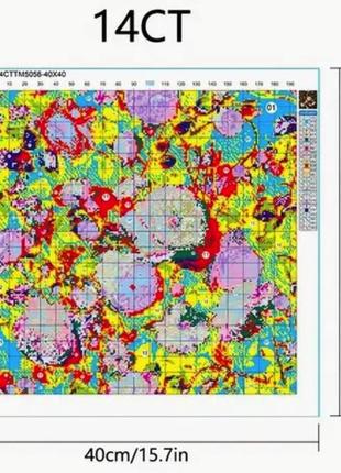 Набор для вышивания по нанесённой на канву схеме “jozysh”.aida 14ct printed , 40*40 см3 фото