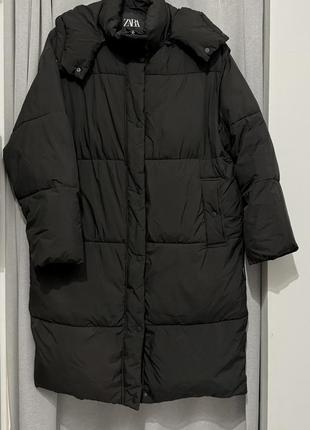 Пуховик пальто zara m