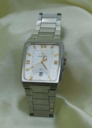Чоловічий дизайнерський годинник romanson  adel tm4587mx-ar2 stainless steel luxe original