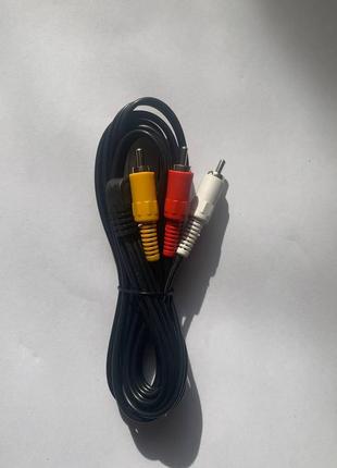 Шнур штекер rca×3 - штекер 3,5 tcom 5-0238 (1,8m 18мм кутовий)