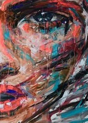 Алмазная вышивка. картина на подрамнике "взгляд" , размер 40х50см