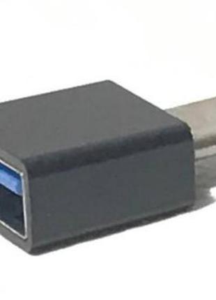 Адаптер otg type-c male to usb female (white)