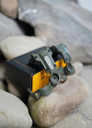 Комплект каска олива fast + навушники walker's razor slim + ліхтар charge мультикам ku-226 фото