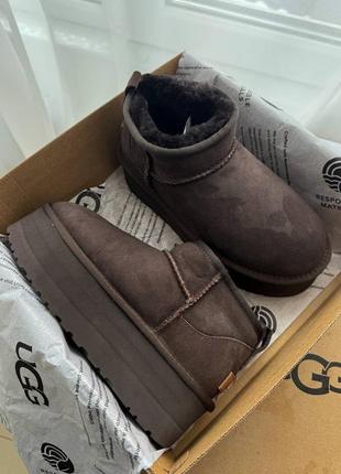 UGG boot Svarta ankelboots med snörning