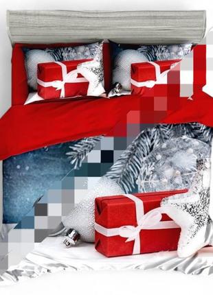 Постельное белье фланель 
новогодняя 🎅🤶🧑‍🎄