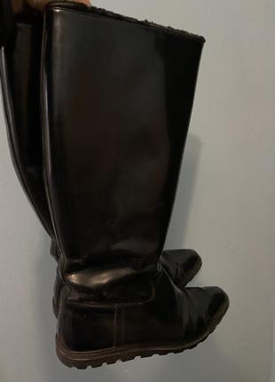 Сапоги bally 38 39 натуральная кожа и мех