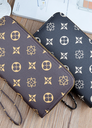 Жіночий гаманець клатч на 2 відділи з ручкою модний та місткий 1693