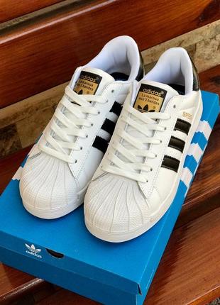 Унисекс adidas superstar белые