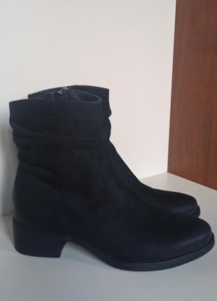 Зимові черевики натуральна шкіра нубук 39 розмір польща