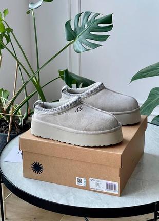 Угги угги угги ugg tasman platform light grey