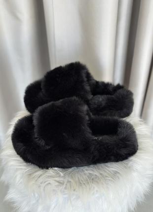 Пухнасті капці для дому, зручні капці, м'які та приємні ( теплі капці) 40 розмір