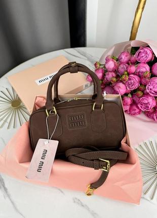 Женская сумка miu miu arcadie кишечника -
