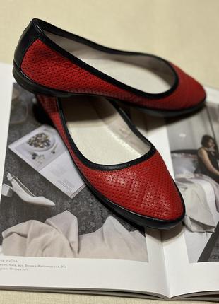 Зрчні балетки,натуральна шкіра,туреччина,39