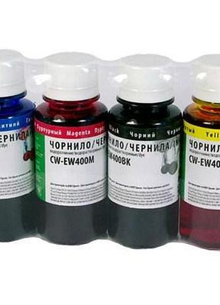 Чернила colorway 4х100мл для epson sc 67/87/79 cx3xxx-6xxx пигментные водорастворимые bk cmy gl-55