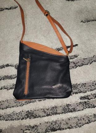 Сумочка унисекс кожаная pelletteria di mario