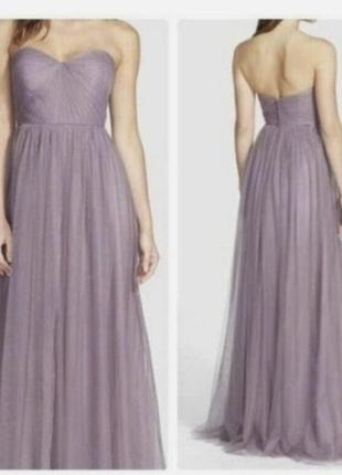 Ефектна сукня 38 m jenny yoo collection annabelle womens bridesmaid dress in lilac size