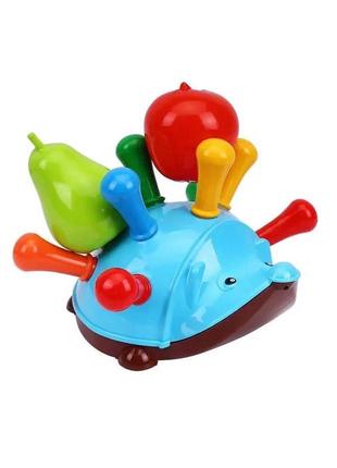Іграшка "їжачок" 8300 (4) "technok toys", сортер, яблуки, грушки, в коробці