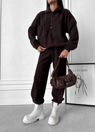 Женский спортивный костюм теплый флис