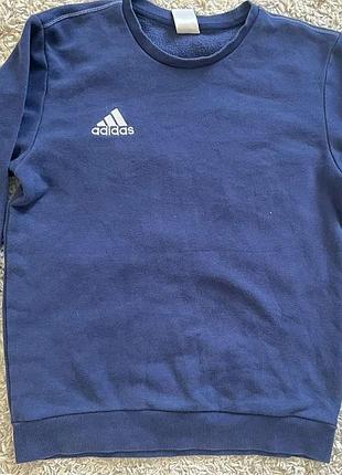 Мужской,хлопковый, утепленный,фирменный свитшот adidas