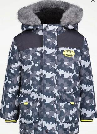 Новая зимняя куртка batman от george на 92-98 см