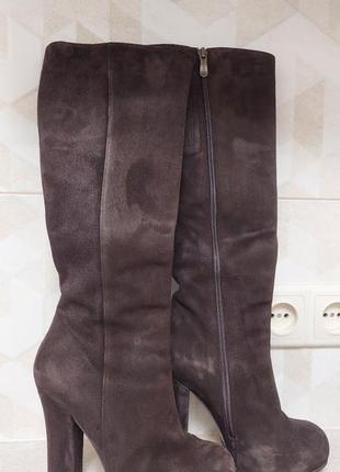 Чоботи натуральний велюр зима/дeмисезон