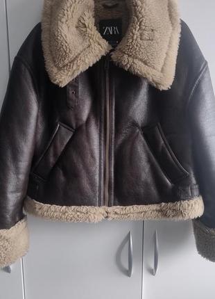 Дубленка zara