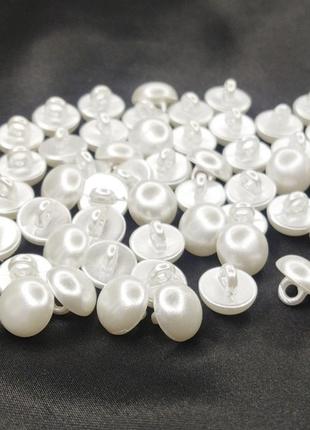 50 шт. - пуговицы блузочные на ножке ø-10мм, белый перламутр